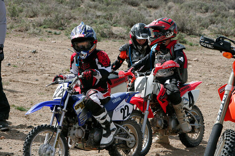 Picture of kids on dirt bikes